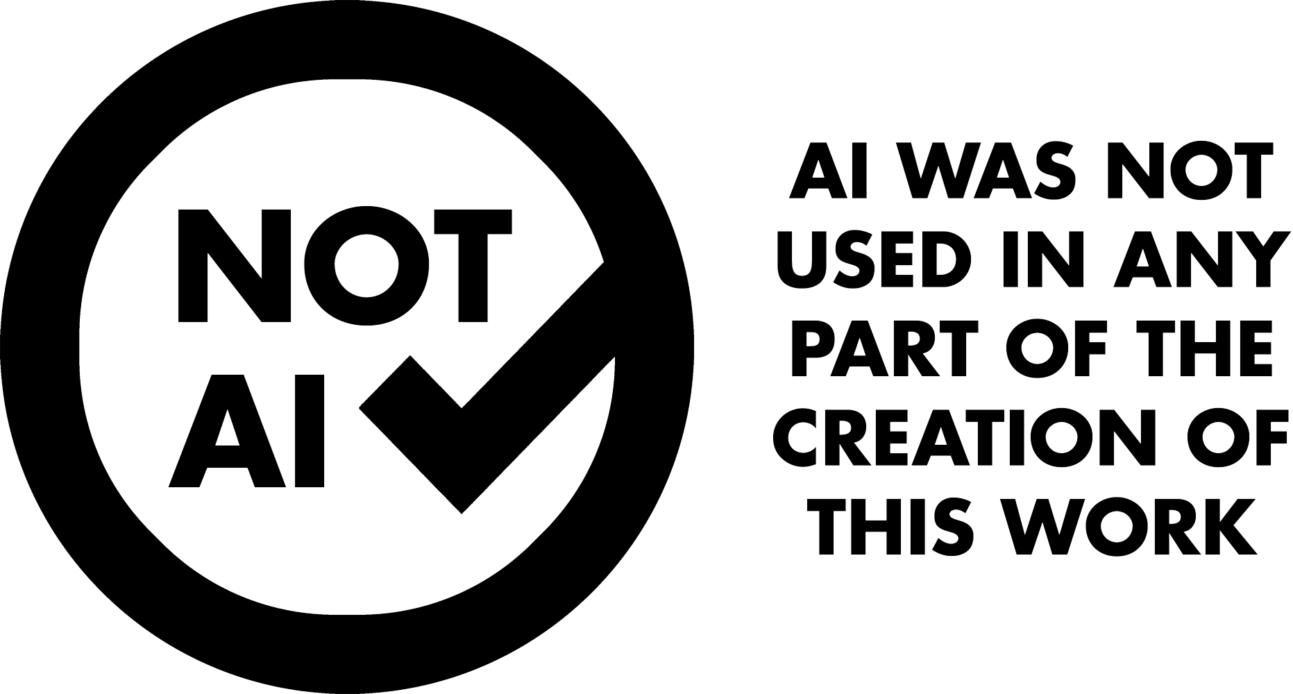 this is not ai badge