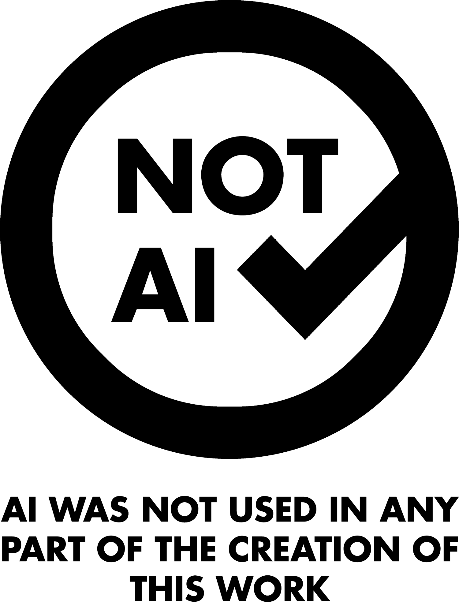 this is not ai badge