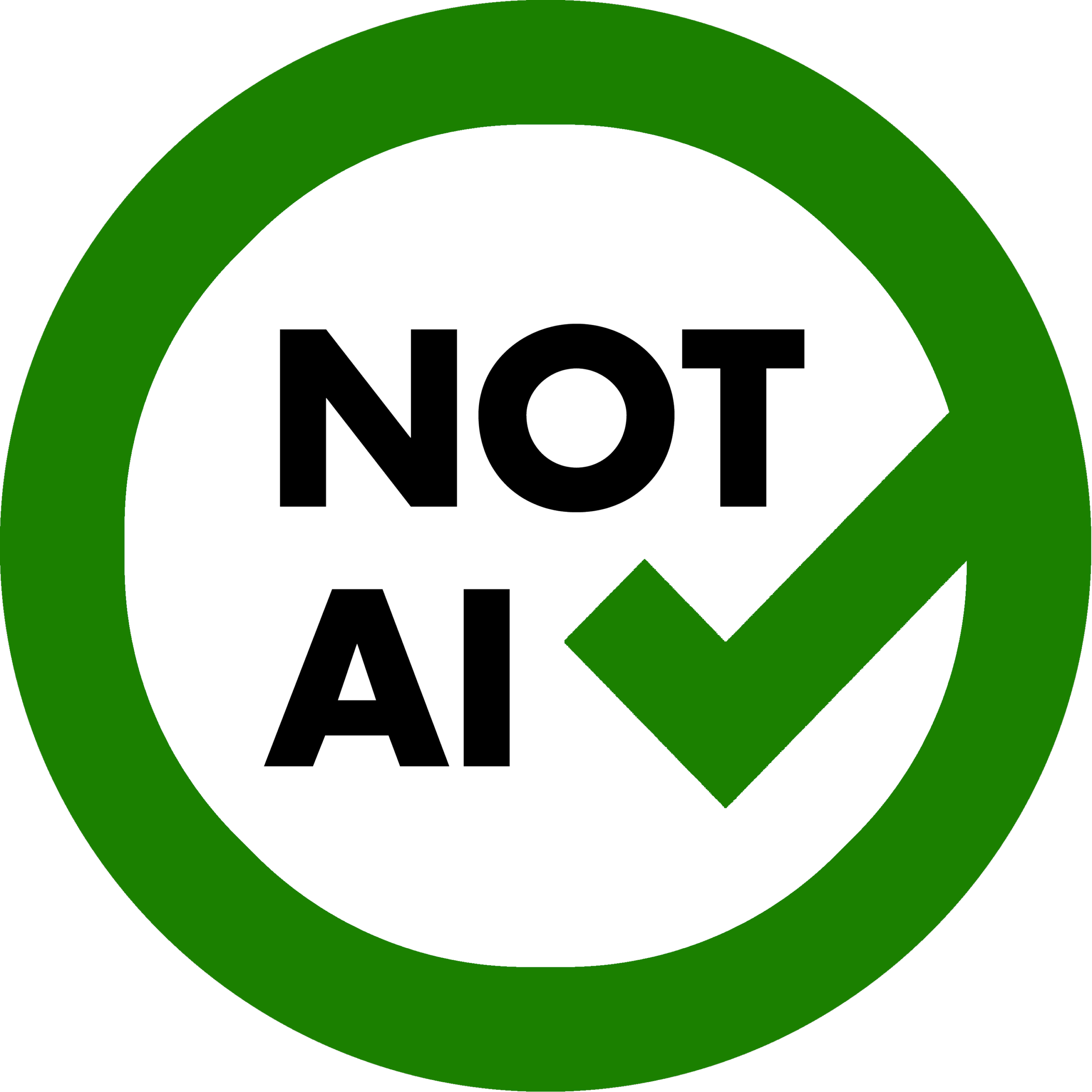 this is not ai badge